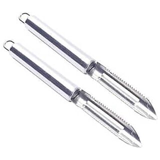 Stainless Steel Ultra Sharp Vegetable Peeler Stainless Steel Fruit Potato Vegetable Shredder Kitchen Utility Gadgets (Silver Set of 2) Stainless Steel Ultra Sharp Vegetable Peeler Stainless Steel Fruit Potato Vegetable Shredder Kitchen Utility Gadgets (Silver Set of 2)