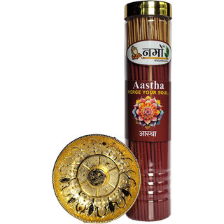                       Aastha Agarbatti / Incense sticks 250 grams with free stand                                              
