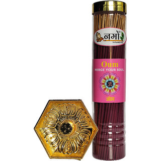                       OUM Agarbatti / Incense sticks 250 grams with free stand                                              