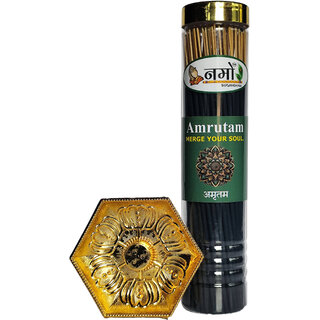                       Amrutam Agarbatti / Incense sticks 250 grams with free stand                                              