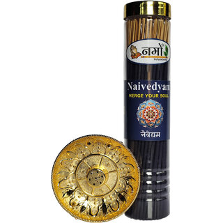                       Naivedyam Agarbatti / Incense sticks 250 grams with free stand                                              