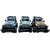 Mini Military Beast  Set of 3 Die-Cast Army Jeeps (Pull Back, Durable Build)