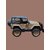 Mini Military Beast  Set of 3 Die-Cast Army Jeeps (Pull Back, Durable Build)
