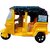 Mini Auto Rickshaw Toy for Kids  Pull Back Action Auto  Desi Tuk Tuk Taxi Toy  Eco-Friendly 'Go Green' Design