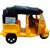 Mini Auto Rickshaw Toy for Kids  Pull Back Action Auto  Desi Tuk Tuk Taxi Toy  Eco-Friendly 'Go Green' Design
