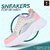 Stanphord Womens Rebel Sneakers Stylish Casual Lace Up Shoes Perfect for Running Walking Cushioned Footbed Perfect Complemen