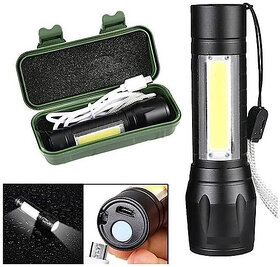 Metal High quality LED Flashlight ,Super Bright ,Waterproof 3 Light Modes 122 6 hrs Torch Emergency Light(Black)