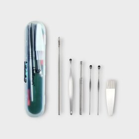 LikeMama's 6-Piece Stainless Steel Ear Wax Removal Kit, Professional Ear Cleaning Tools with Storage Case, Ear Cleaning