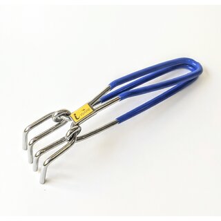 i WARE Stainless Steel Wire Tong Pakkad Utensil Holder, Kitchen Pincers with Grip (21cm) (Blue) i WARE Stainless Steel Wire Tong Pakkad Utensil Holder, Kitchen Pincers with Grip (21cm) (Blue)