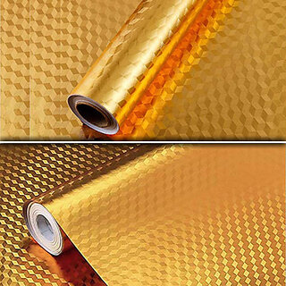                       Walper Abstract Gold Wallpaper (200 cm x 60 cm)                                              