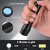 Metal High quality LED Flashlight ,Super Bright ,Waterproof 3 Light Modes 122 6 hrs Torch Emergency Light(Black)