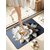 PRANJAL ENTERPRISE 5D Door Flower Mat 5D Bathroom Flower Mat Visual Anti-Slip Absorbent Mat  Quick Drying Non-Slip Bath
