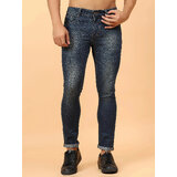 Meghz Mid Rise Slim Fit Dark Blue Jeans for Mens