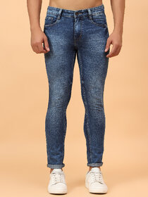 Meghz Mid Rise Slim Fit Blue Jeans for Mens