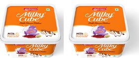 My Dreem Milky Cube Mawa Mithai  Milk  Kesar Flavored Sweets Bar - 70 Pieces  Pack of 2 (Each Contain 35 Pieces)