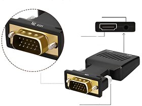 VGA to HDMI Adapter with Audio  1080P