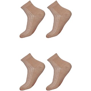 Ribbify Stylish Cotton Socks for Men Pack of 2 Beige Ribbify Stylish Cotton Socks for Men Pack of 2 Beige