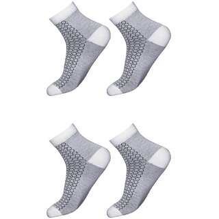Ribbify Stylish Cotton Socks for Men Pack of 2 Light Grey Ribbify Stylish Cotton Socks for Men Pack of 2 Light Grey