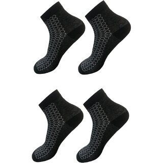 Ribbify Stylish Cotton Socks for Men Pack of 2 Black Ribbify Stylish Cotton Socks for Men Pack of 2 Black