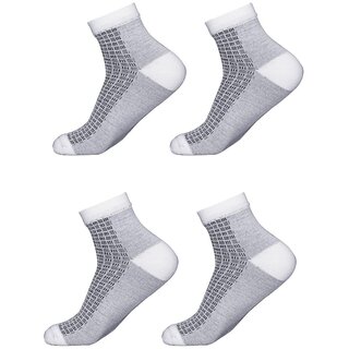 Ribbify Stylish Cotton Socks for Men Pack of 2 Light Grey Ribbify Stylish Cotton Socks for Men Pack of 2 Light Grey