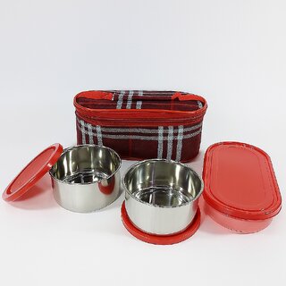 William Stainless Steel Lunch Box , 3 containers with Bag, 900ml , For school and offices William Stainless Steel Lunch Box , 3 containers with Bag, 900ml , For school and offices