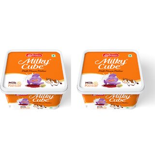 My Dreem Milky Cube Mawa Mithai  Milk  Kesar Flavored Sweets Bar - 70 Pieces  Pack of 2 (Each Contain 35 Pieces)