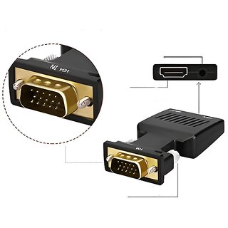 VGA to HDMI Adapter with Audio  1080P