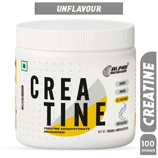 Alpha Nutrition Creatine Monohydrate Micronised 100 g (Unflavoured) 33 Servings Strength Muscle Support Alpha Nutrition Creatine Monohydrate Micronised 100 g (Unflavoured) 33 Servings Strength Muscle Support