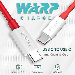 Voltrexon Type C to Type C Fast Charging Cable Data Charging Cable PD Dash WRAP Fast Charging (RED) Voltrexon Type C to Type C Fast Charging Cable Data Charging Cable PD Dash WRAP Fast Charging (RED)
