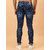 Meghz Mid Rise Slim Fit Dark Blue Jeans for Mens