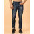 Meghz Mid Rise Slim Fit Dark Blue Jeans for Mens