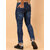 Meghz Mid Rise Slim Fit Dark Blue Jeans for Mens
