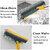 PRANJAL ENTERPRISE  Bathroom Cleaning Brush with Wiper Upgraded 3 in 1 Tiles Cleaning Brush Bathroom Brush with Long Han