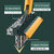 PRANJAL ENTERPRISE  Bathroom Cleaning Brush with Wiper Upgraded 3 in 1 Tiles Cleaning Brush Bathroom Brush with Long Han