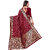 LEAFSY Embellished Banarasi Pure Silk Saree (Maroon)