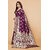 LEAFSY Woven Banarasi Pure Silk Saree (Purple)