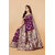 LEAFSY Woven Banarasi Pure Silk Saree (Purple)
