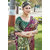 LEAFSY Woven Banarasi Pure Silk Saree (Purple)