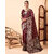 LEAFSY Woven Banarasi Pure Silk Saree (Maroon)