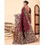 LEAFSY Woven Banarasi Pure Silk Saree (Maroon)