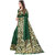 LEAFSY Woven Banarasi Pure Silk Saree (Green)