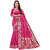 LEAFSY Embellished Banarasi Pure Silk Saree (Pink)