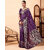 LEAFSY Woven Banarasi Pure Silk Saree (Purple)