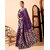 LEAFSY Woven Banarasi Pure Silk Saree (Purple)
