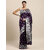 LEAFSY Embellished, Woven Banarasi Pure Silk Saree (Purple)