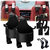 3 in 1 Multi-Functional Hook for Car Seat, Car Headrest Hidden Cup Hook Holder Plastic 2 Pockets(Black)