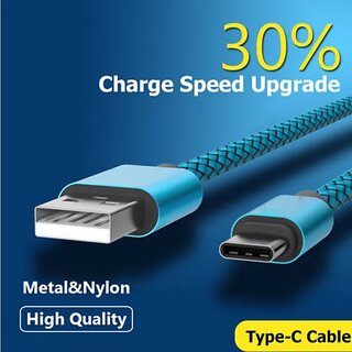 Voltrexon 45W Type C Data Fast Charging Braided Cable Support PD Dash Supervooc Dash All Other Protocols Voltrexon 45W Type C Data Fast Charging Braided Cable Support PD Dash Supervooc Dash All Other Protocols
