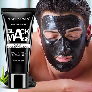 Naturehen Activated Charcoal Peel-Off Mask for Men Women Blackhead Remover De-Tan Face Pack (100g) Naturehen Activated Charcoal Peel-Off Mask for Men Women Blackhead Remover De-Tan Face Pack (100g)