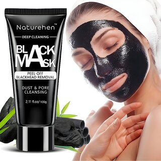 Charcoal Peel-Off Mask by Naturehen Anti-Pimple, Deep Pore Cleansing Glow Boosting Face Mask (100ml) Charcoal Peel-Off Mask by Naturehen Anti-Pimple, Deep Pore Cleansing Glow Boosting Face Mask (100ml)