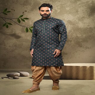                       Raivat Ethnic Green Colour Cotton Digital Print Kurta Pajama 1555                                              
